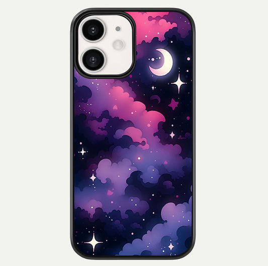 Celestial Moon Magic Glass Case For iPhone 12 Mini by Custom World