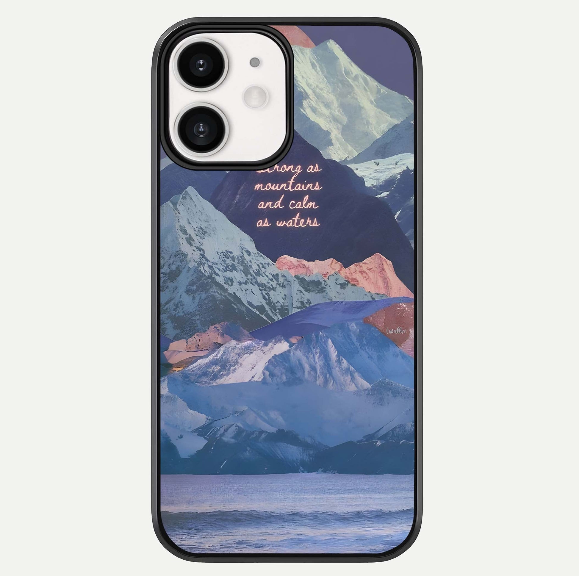 Celestial Mountain Calm Glass Case For iPhone 12 Mini by Custom World
