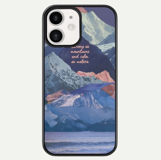 Celestial Mountain Calm Glass Case For iPhone 12 Mini by Custom World