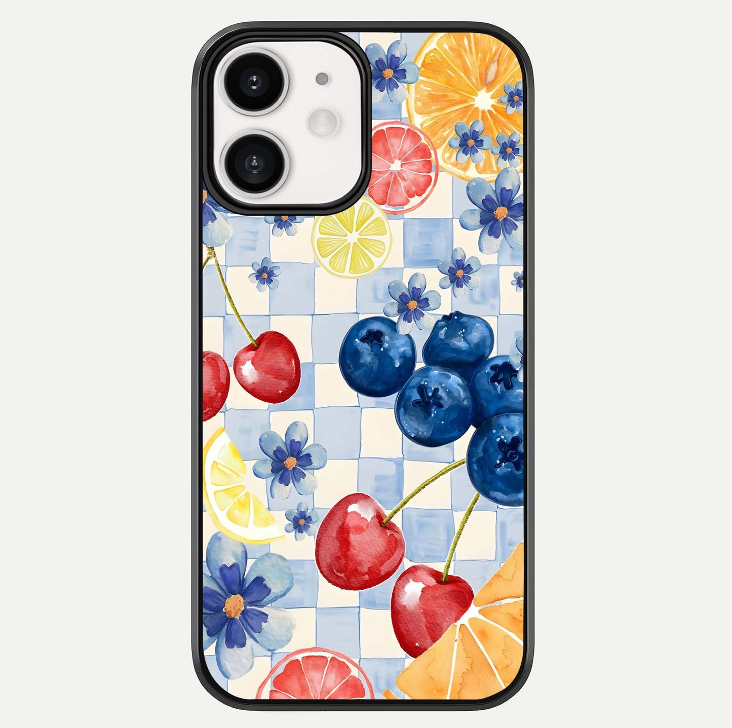 Citrus Bloom Joy Glass Case For iPhone 12 Mini by Custom World