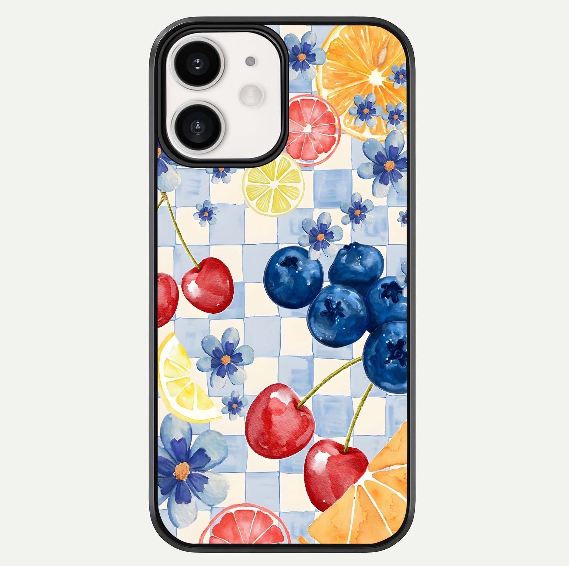 Citrus Bloom Joy Glass Case For iPhone 12 Mini by Custom World
