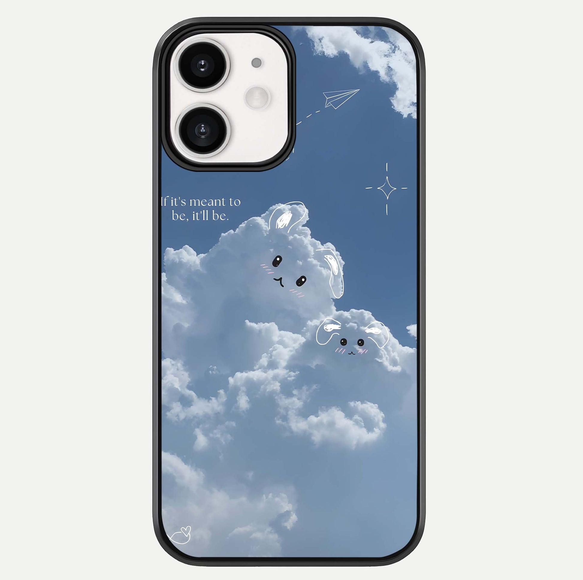 Cloud Bunny Dreams Glass Case For iPhone 12 Mini by Custom World