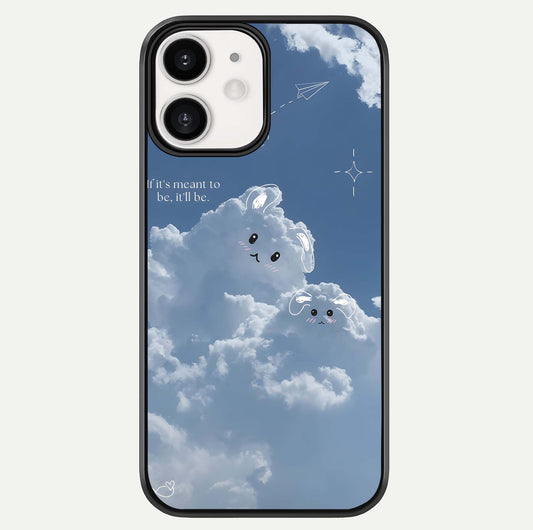 Cloud Bunny Dreams Glass Case For iPhone 12 Mini by Custom World