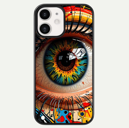 Colorful Eye Glass Case For iPhone 12 Mini by Custom World