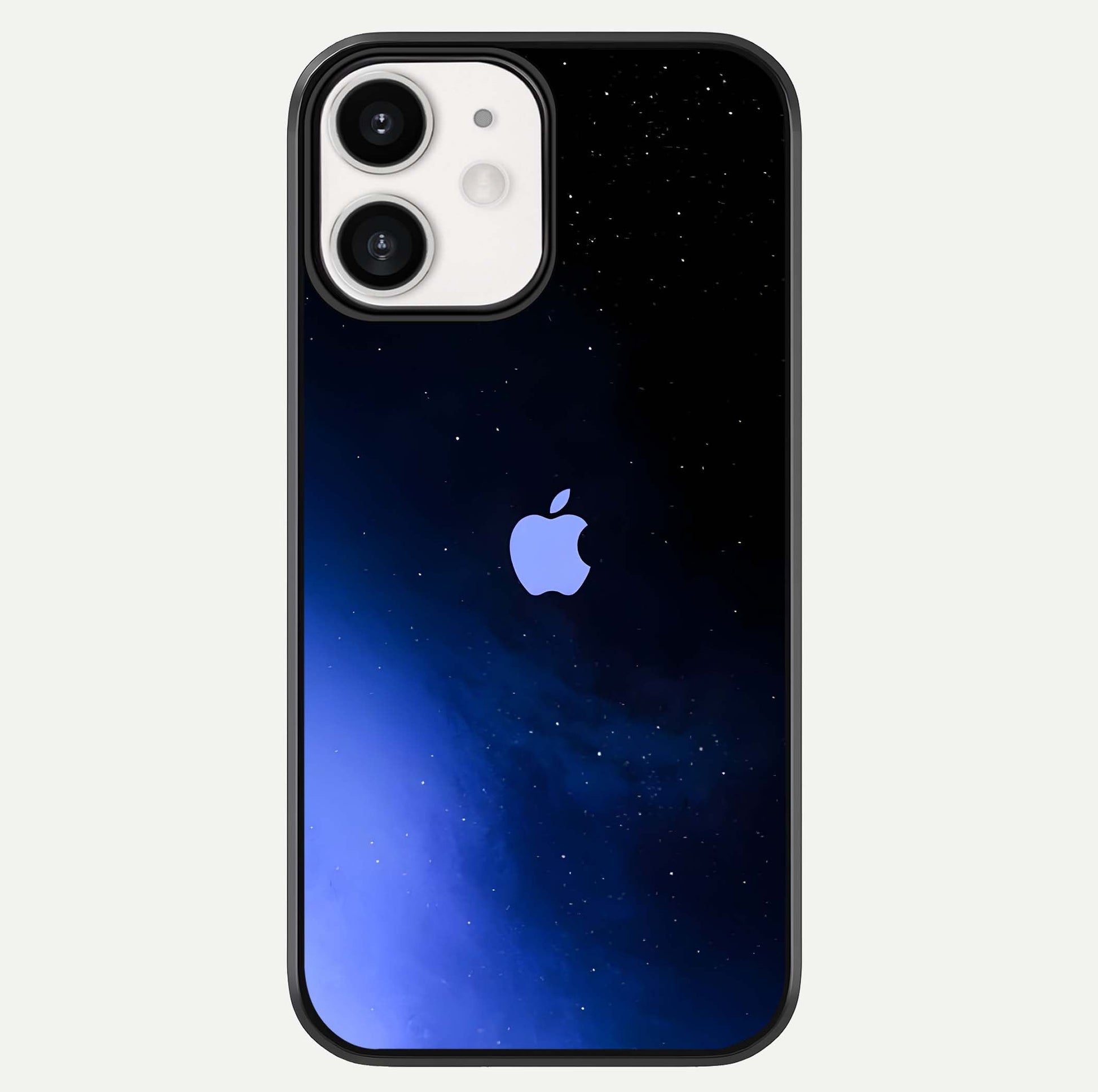 Cosmic Blue Apple Glass Case For iPhone 12 Mini by Custom World