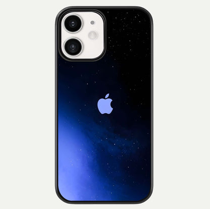 Cosmic Blue Apple Glass Case For iPhone 12 Mini by Custom World