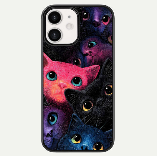 Cosmic Cats Dreams Glass Case For iPhone 12 Mini by Custom World