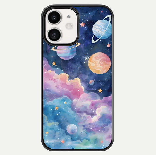 Cosmic Planet Dreams Glass Case For iPhone 12 Mini by Custom World