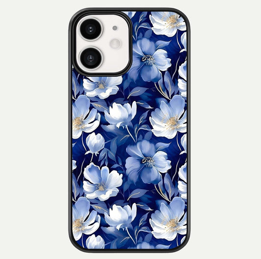 Cute Floral Patterns Glass Case For iPhone 12 Mini by Custom World