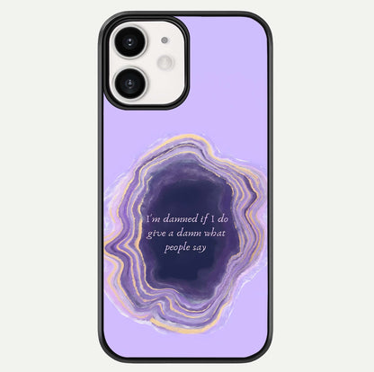 Damned People Quote Glass Case For iPhone 12 Mini by Custom World