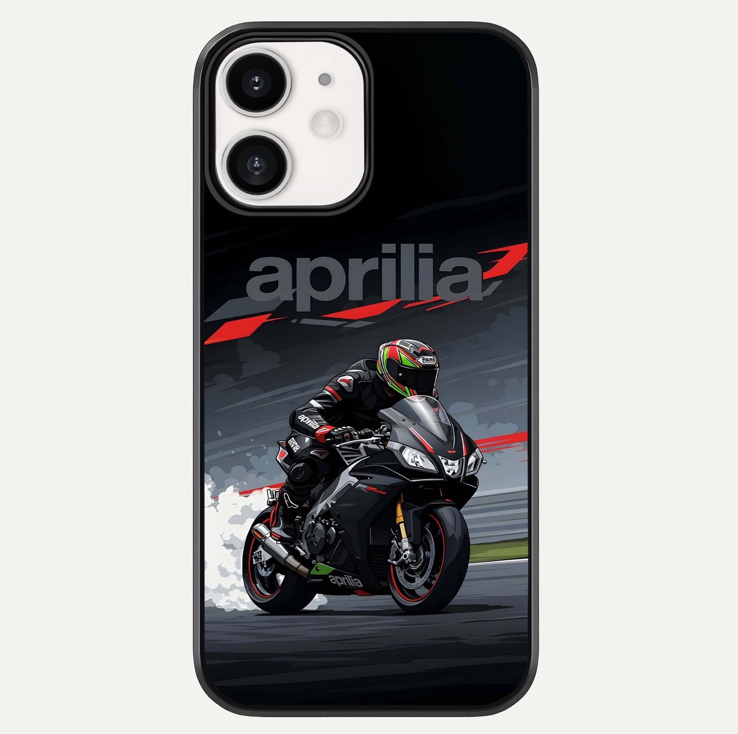 Dark Aprilla Glass Case For iPhone 12 Mini by Custom World