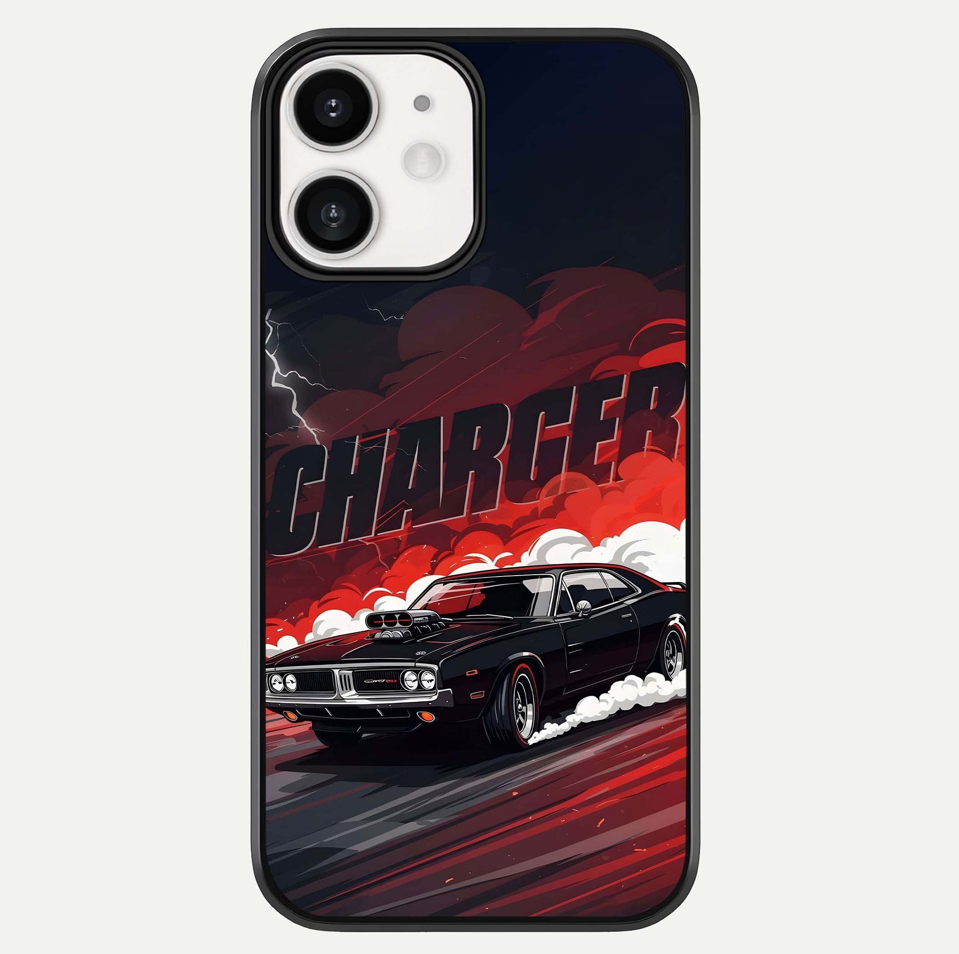 Dark Charger Fury Glass Case For iPhone 12 Mini by Custom World