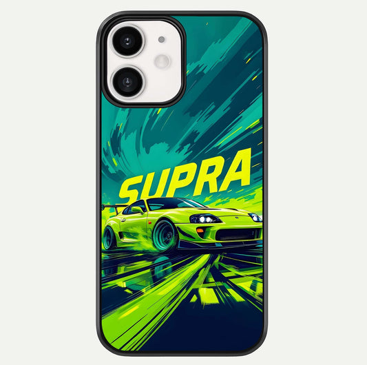 Electric Supra Thunder Glass Case For iPhone 12 Mini by Custom World