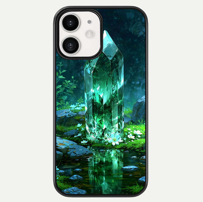 Emerald Light Crystal Glass Case For iPhone 12 Mini by Custom World
