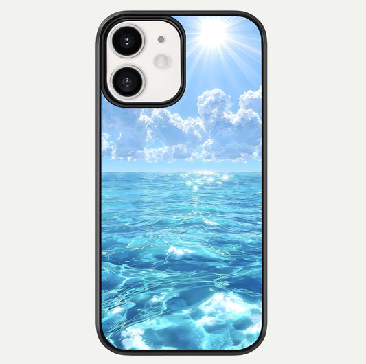 Endless Ocean Horizon Glass Case For iPhone 12 Mini by Custom World