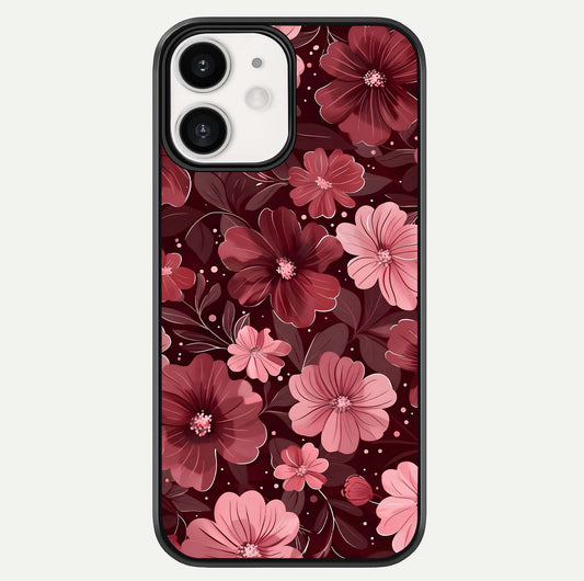 Flower Blush Bloom Glass Case For iPhone 12 Mini by Custom World