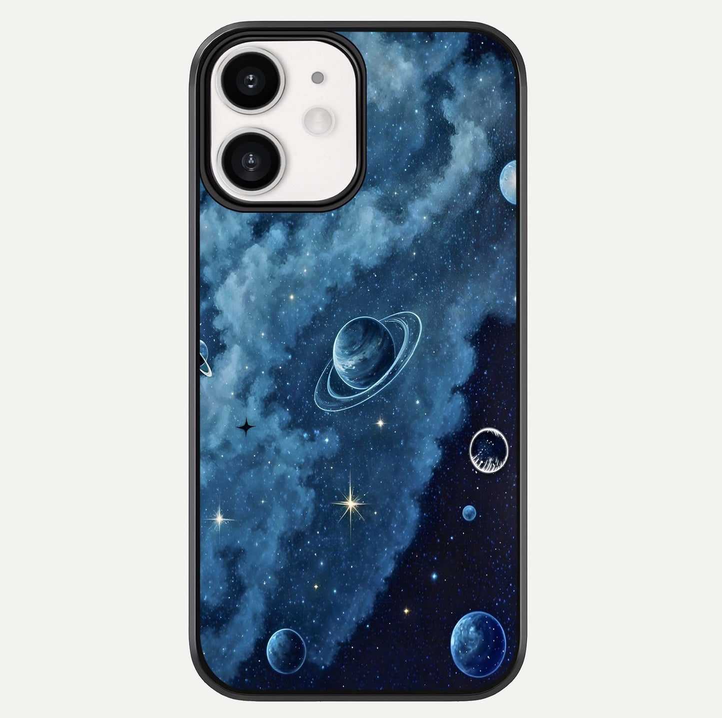 Galaxy Dream Space Glass Case For iPhone 12 Mini by Custom World