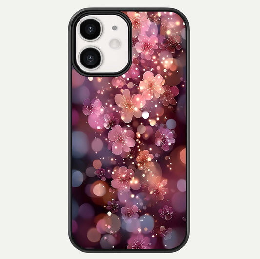 Glowing Petal Bliss Glass Case For iPhone 12 Mini by Custom World