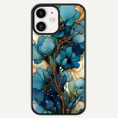 Golden Bloom Symphony Glass Case For iPhone 12 Mini by Custom World