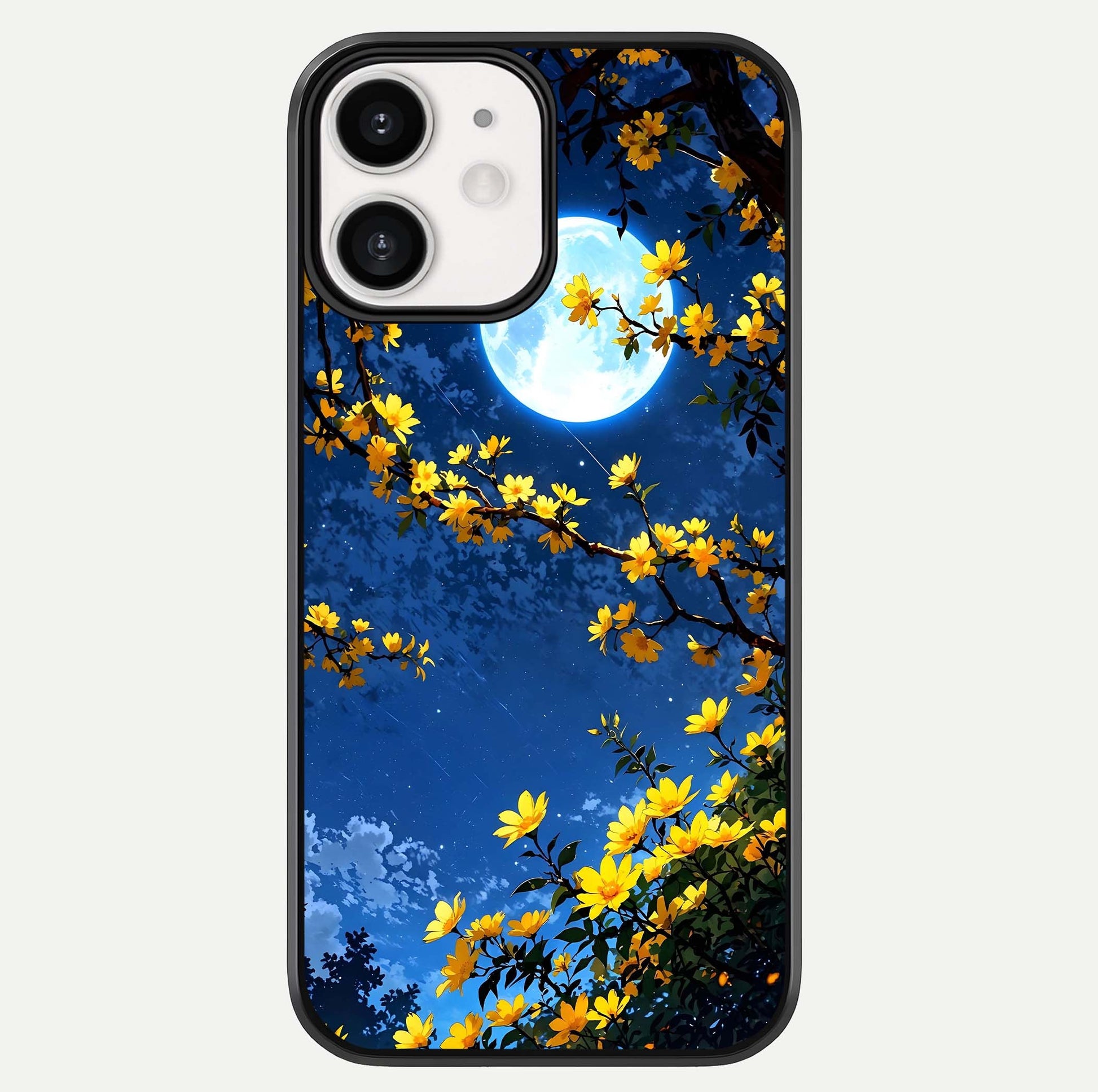 Golden Night Glow Glass Case For iPhone 12 Mini by Custom World