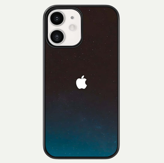 Green Emerald Apple Logo Glass Case For iPhone 12 Mini by Custom World
