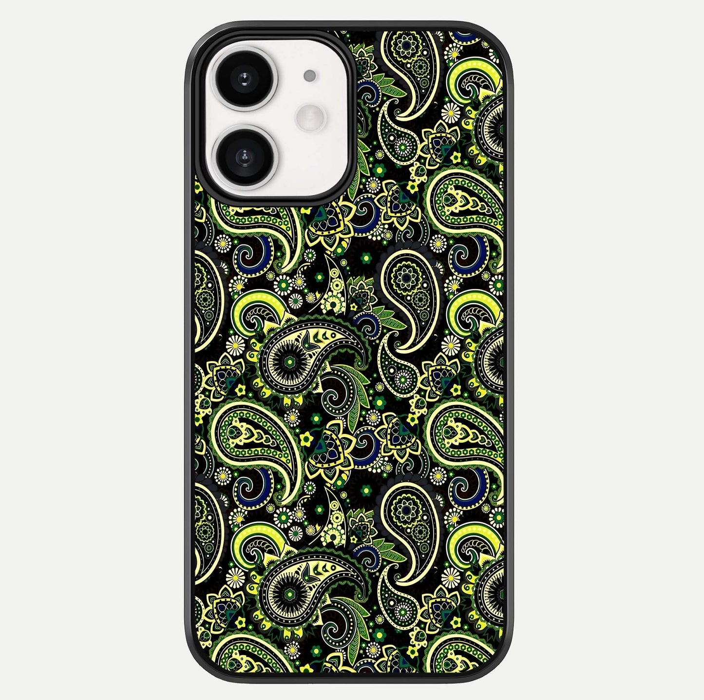 Green Mandala Pattern Glass Case For iPhone 12 Mini by Custom World