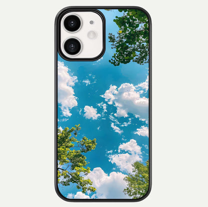 Greenery Sky Glass Case For iPhone 12 Mini by Custom World