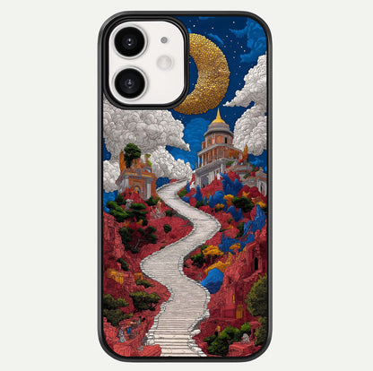 Heavenly Moon Path Glass Case For iPhone 12 Mini by Custom World
