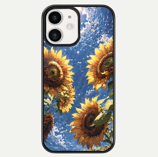 Heavenly Sunflower Rise Glass Case For iPhone 12 Mini by Custom World