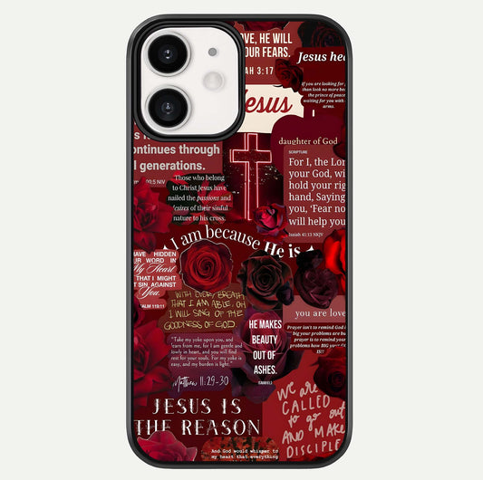 Jesus Love Heals Glass Case For iPhone 12 Mini by Custom World