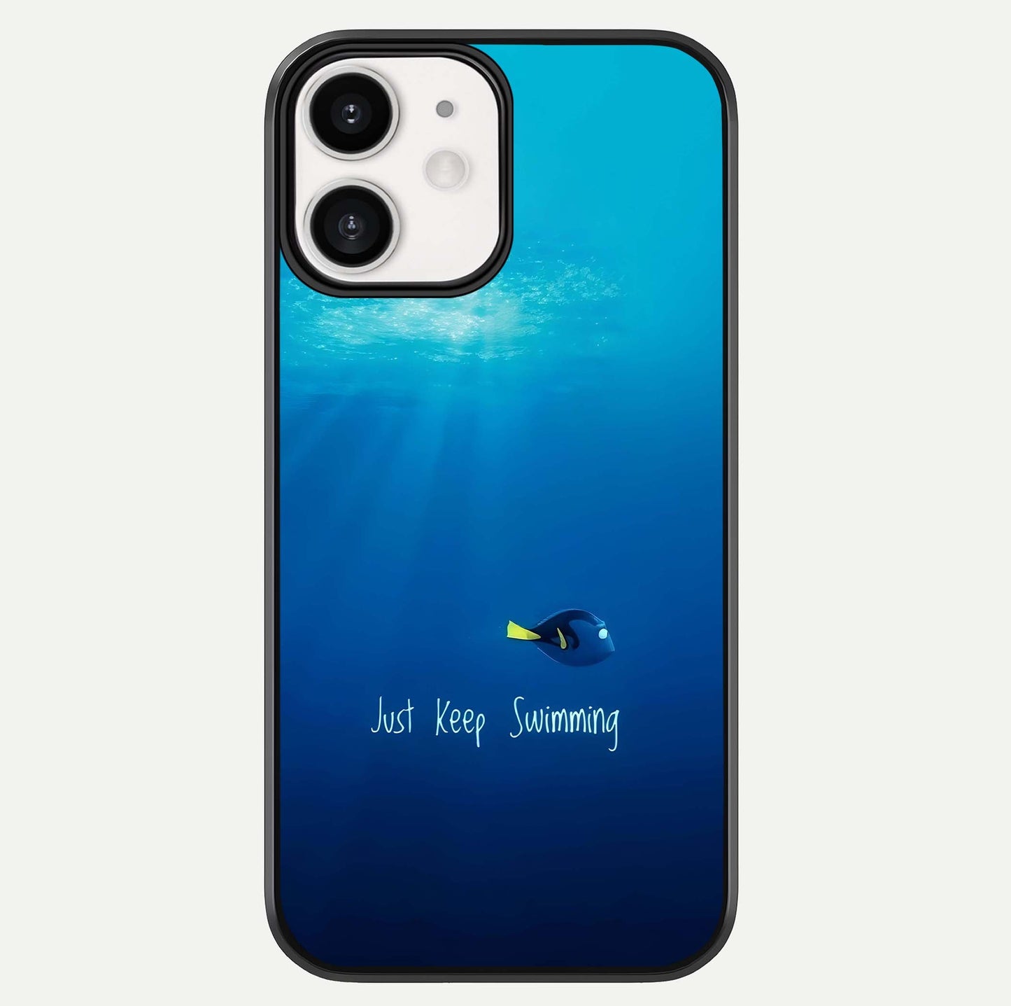 Just Keep Swimming Glass Case For iPhone 12 Mini by Custom World