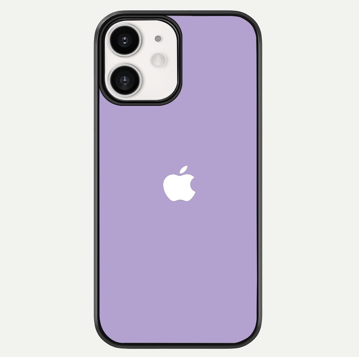 Lavender Soft Minimal Glass Case For iPhone 12 Mini by Custom World