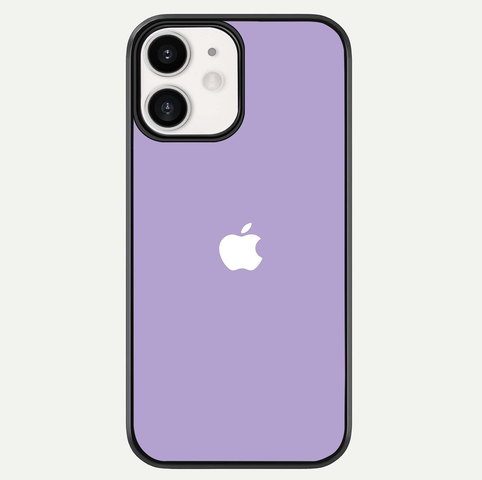 Lavender Soft Minimal Glass Case For iPhone 12 Mini by Custom World