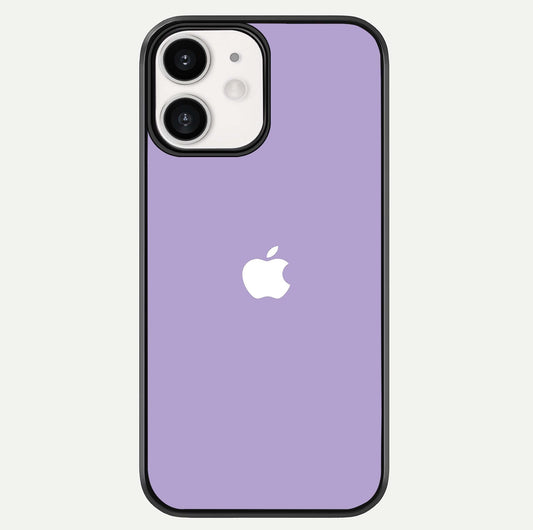 Lavender Soft Minimal Glass Case For iPhone 12 Mini by Custom World