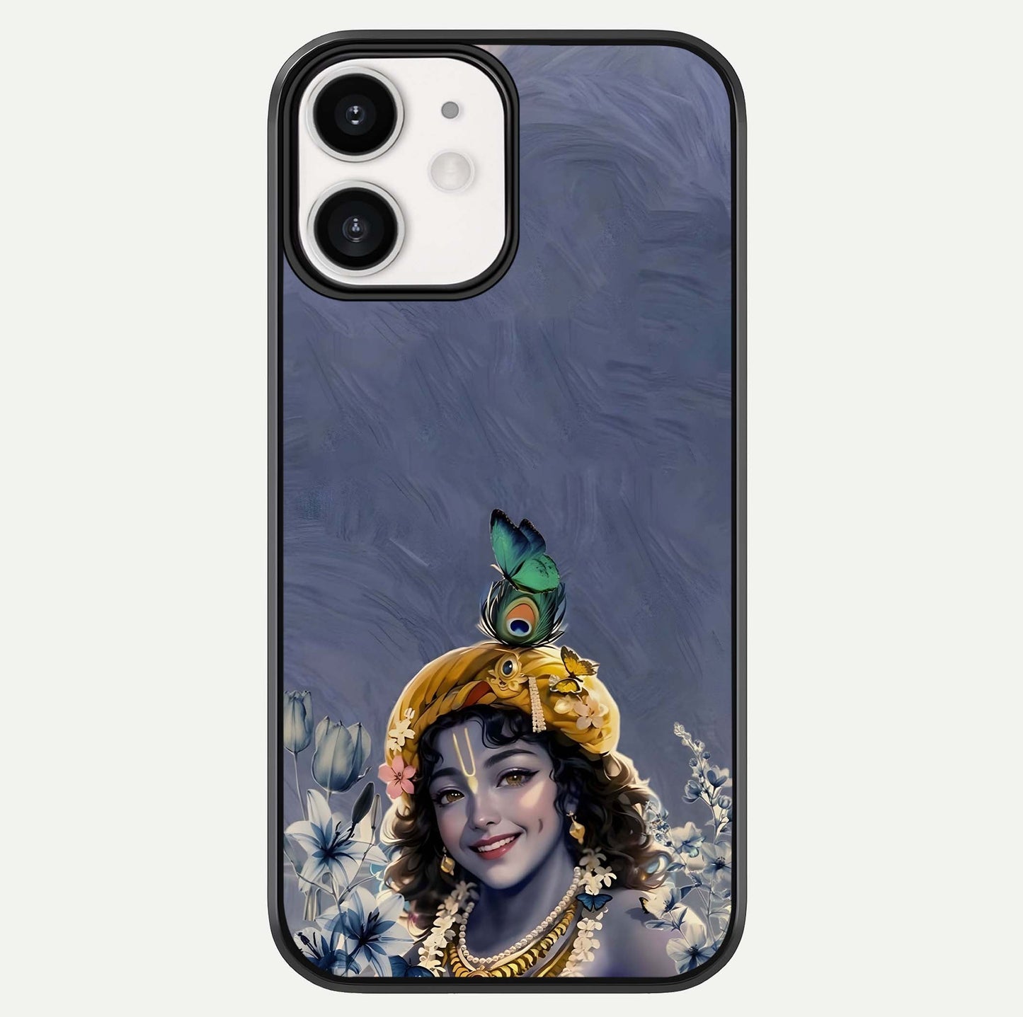Lord Krishna Glass Case For iPhone 12 Mini by Custom World