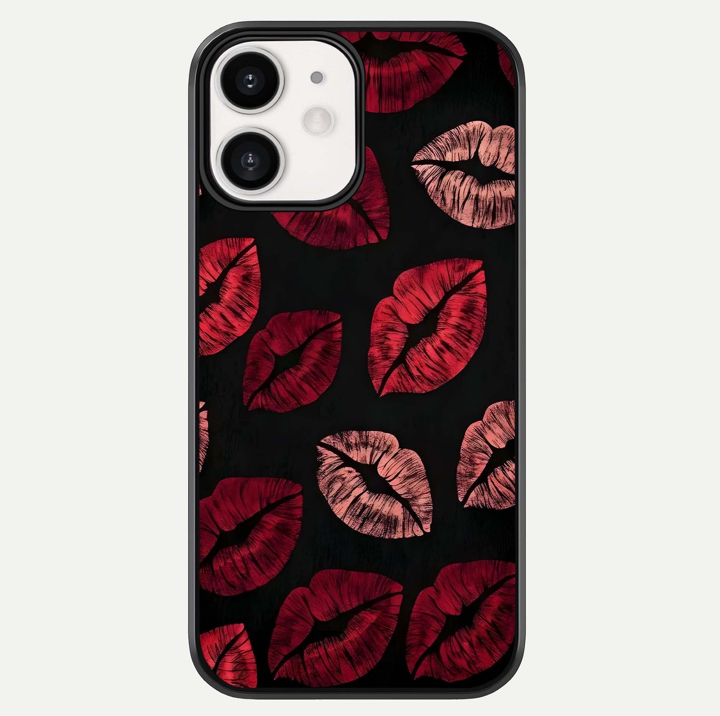 Midnight Kiss Love Glass Case For iPhone 12 Mini by Custom World