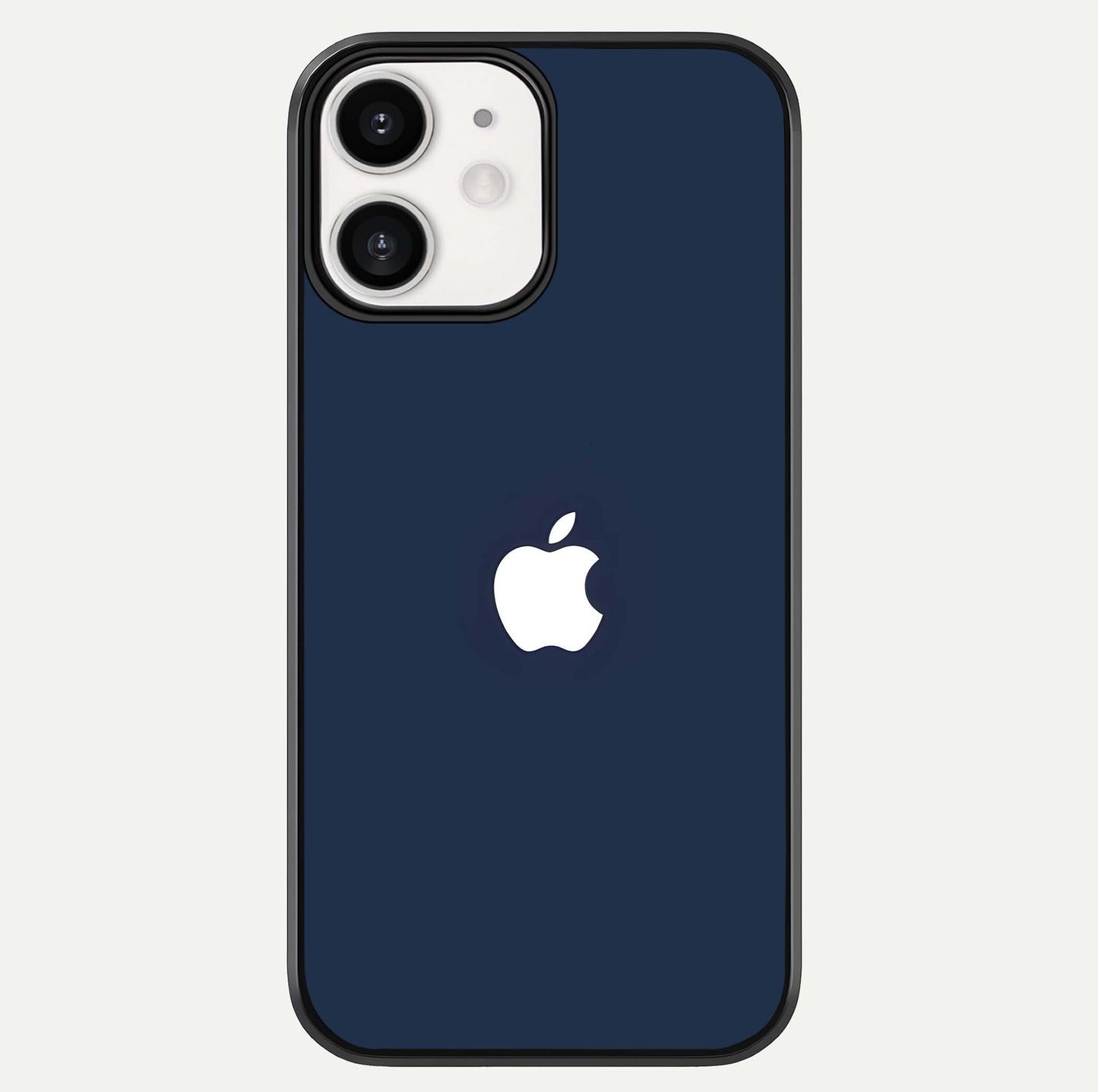 Minimal Apple Night Glass Case For iPhone 12 Mini by Custom World