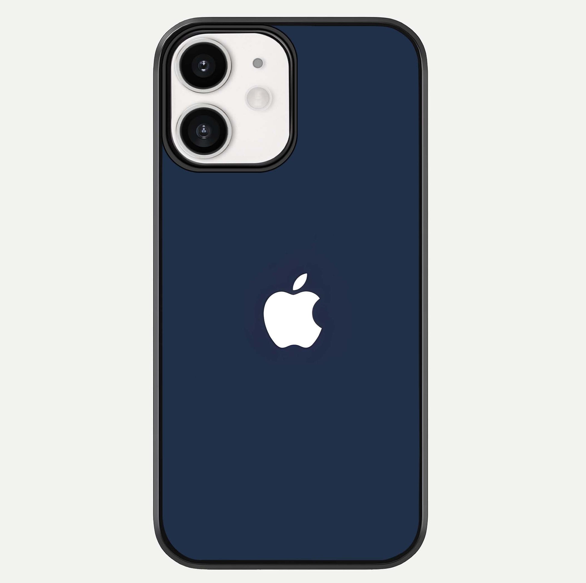 Minimal Apple Night Glass Case For iPhone 12 Mini by Custom World