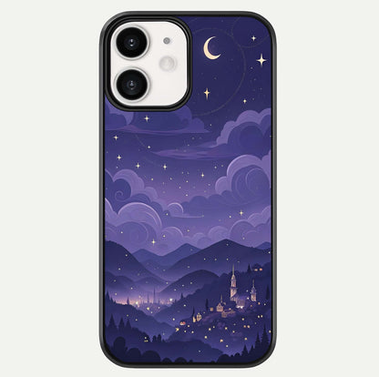 Minimal Night View Glass Case For iPhone 12 Mini by Custom World