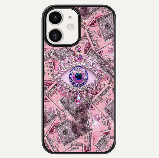 Money Eye Luxe Glass Case For iPhone 12 Mini by Custom World