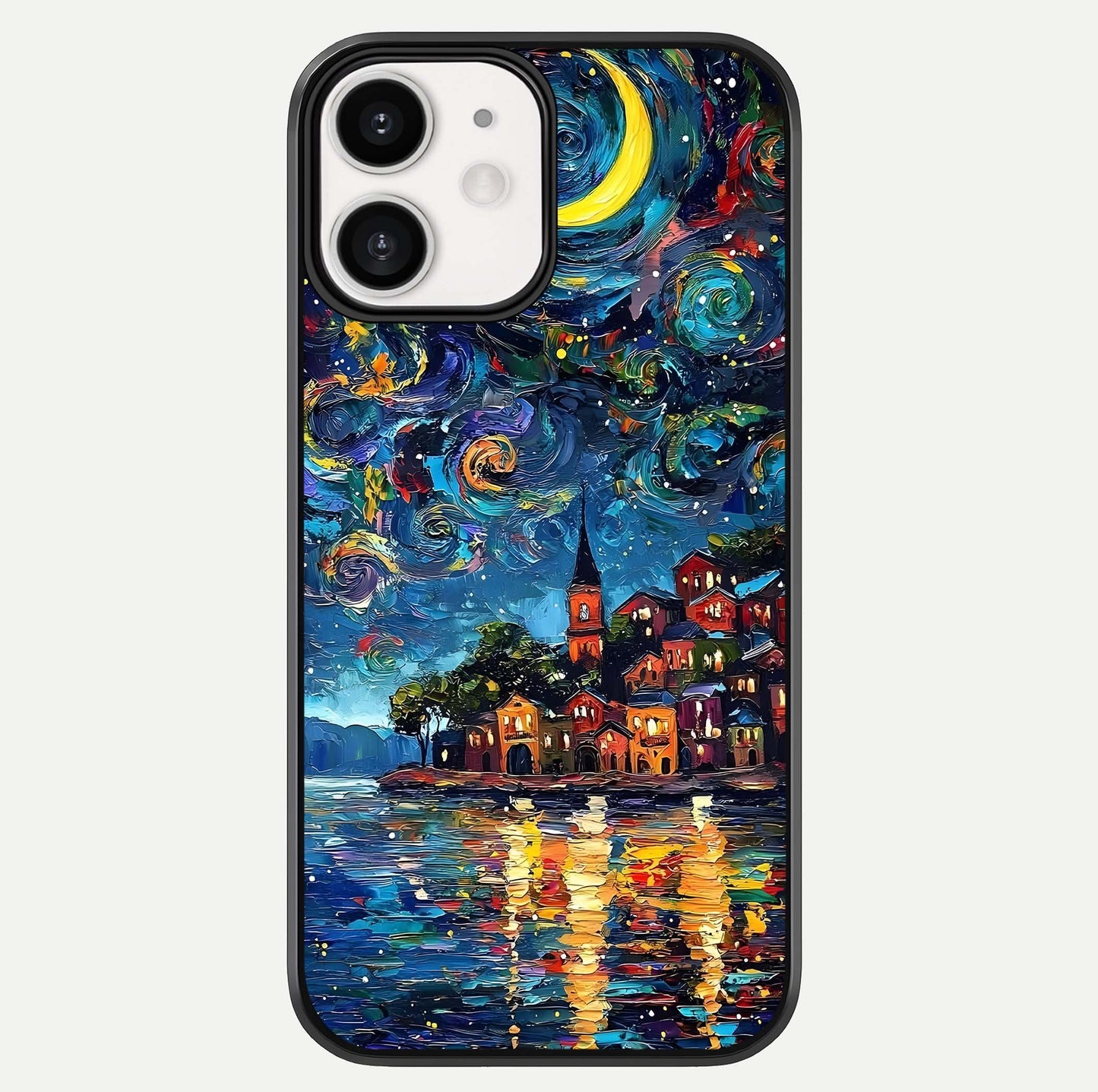 Moonlight Harbor Glow Glass Case For iPhone 12 Mini by Custom World