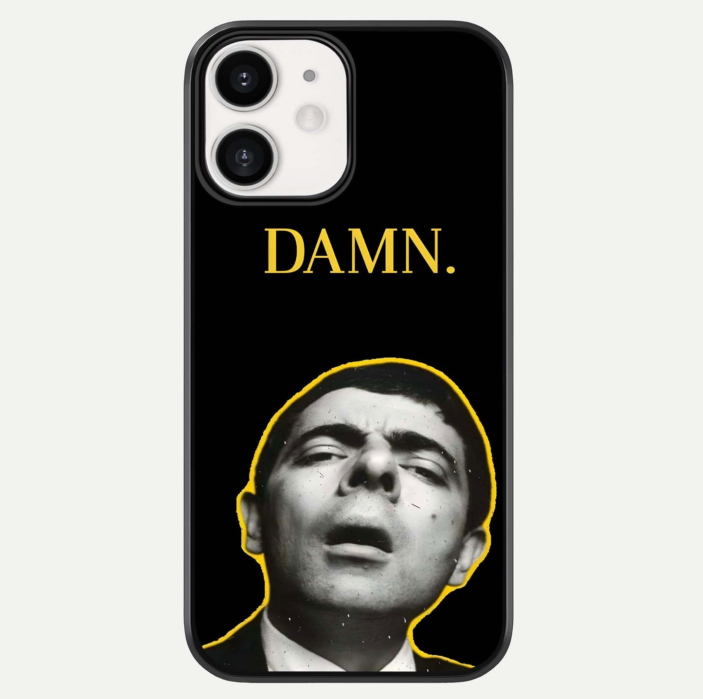 Mr Bean Damn Glass Case For iPhone 12 Mini by Custom World