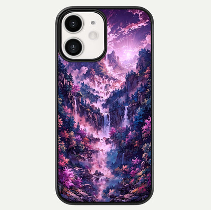 Mystic Cascade Peaks Glass Case For iPhone 12 Mini by Custom World