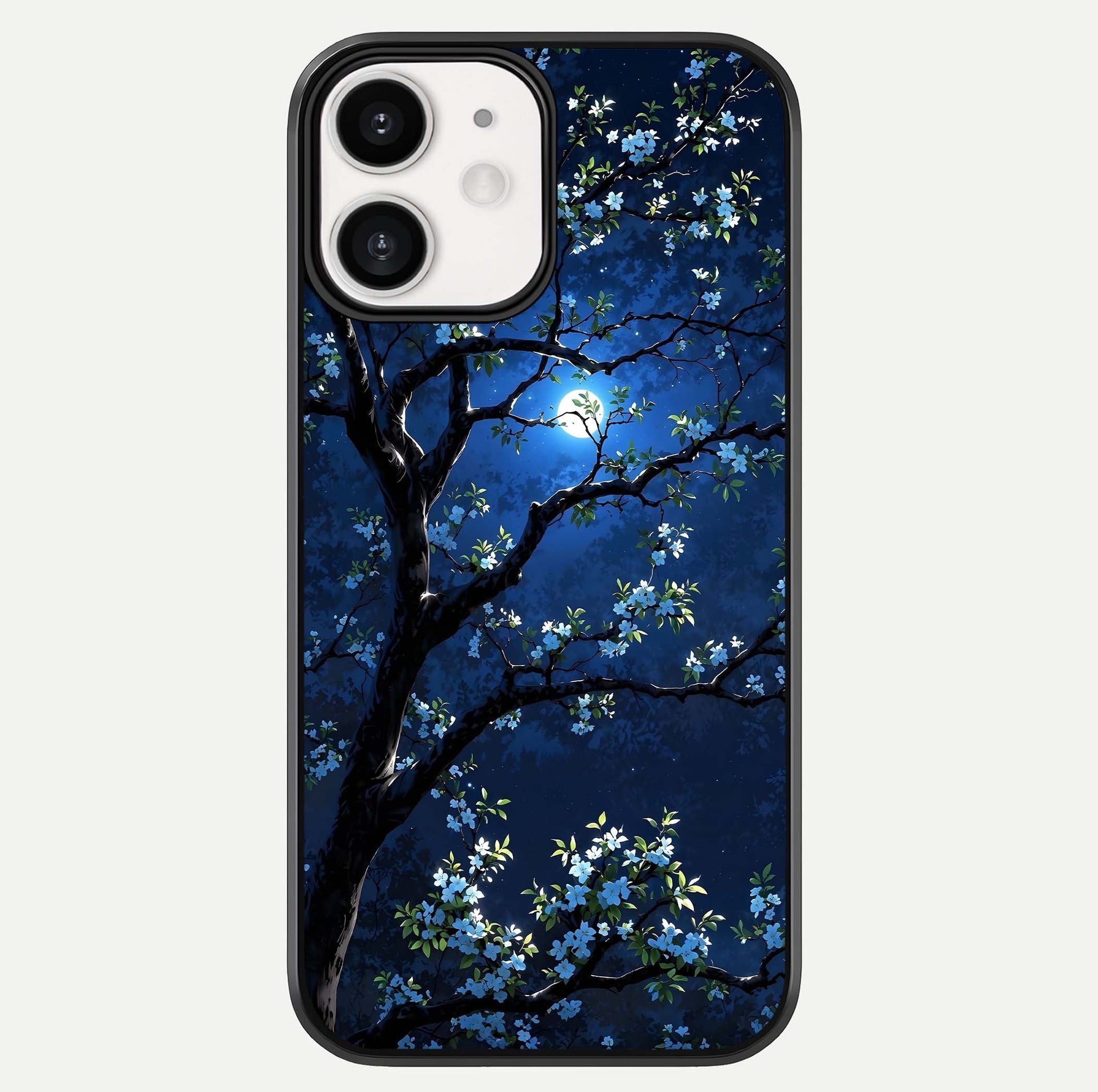 Mystic Floral Night Glass Case For iPhone 12 Mini by Custom World