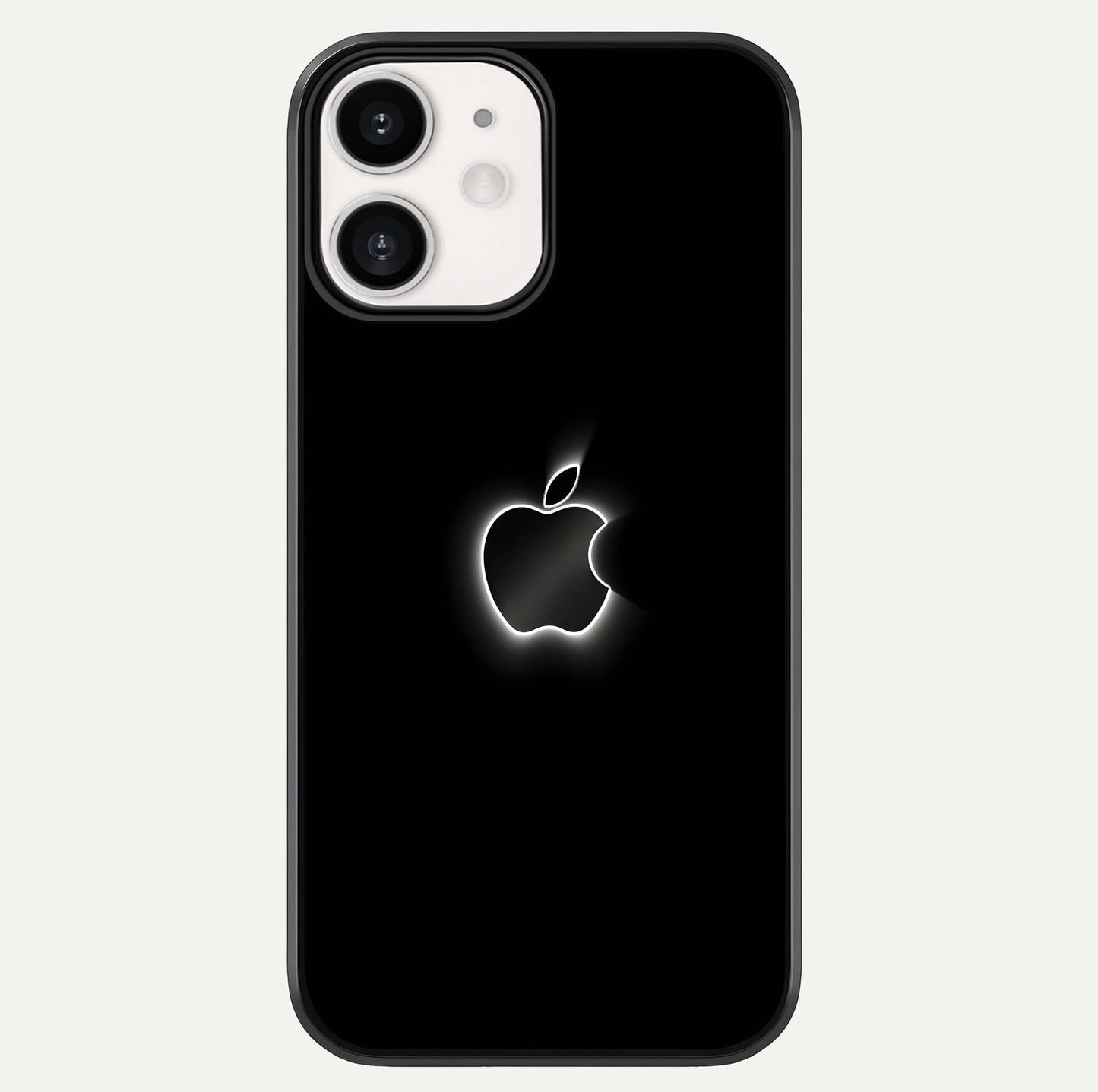 Neon Apple Glow Glass Case For iPhone 12 Mini by Custom World
