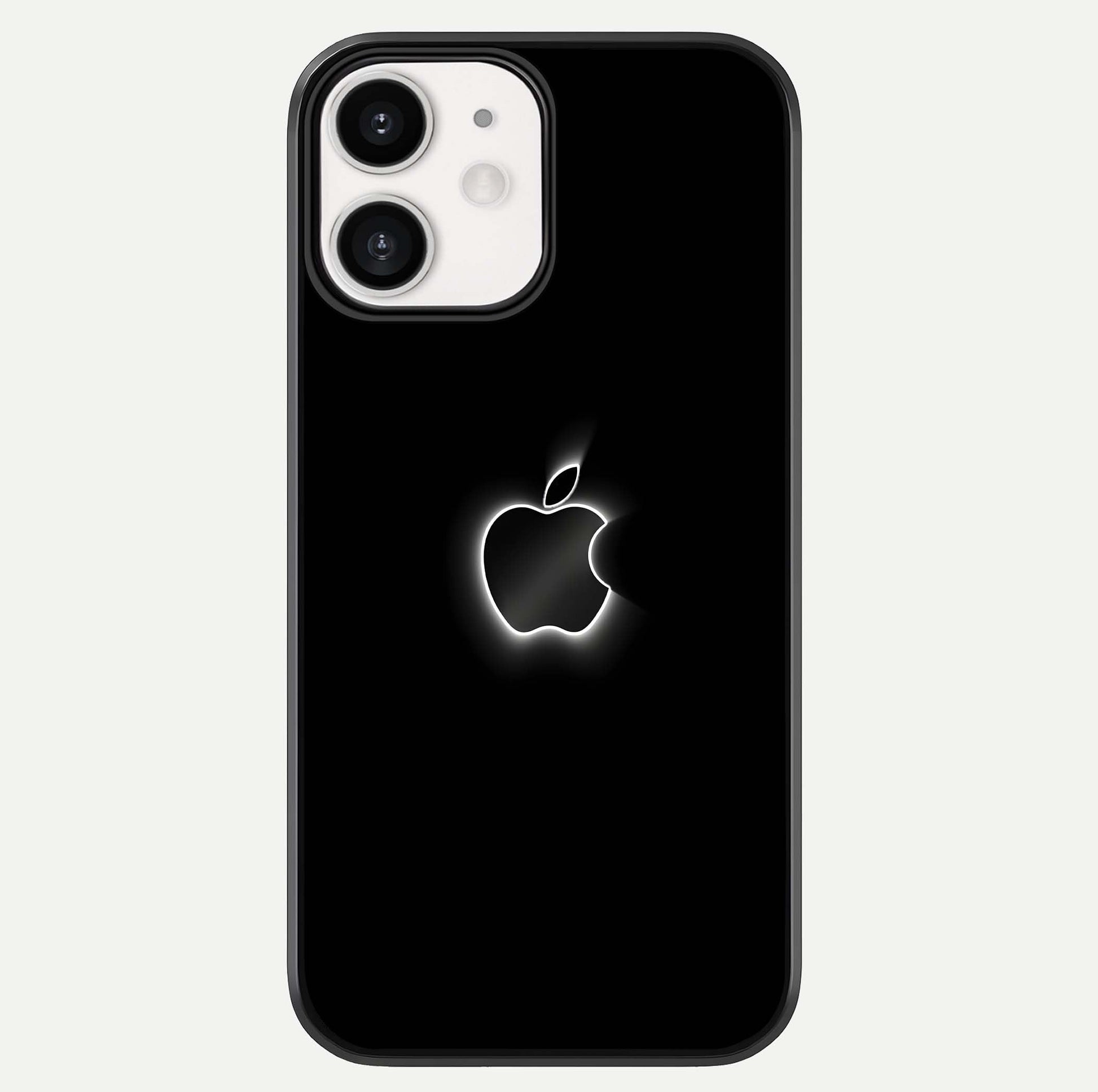 Neon Apple Glow Glass Case For iPhone 12 Mini by Custom World