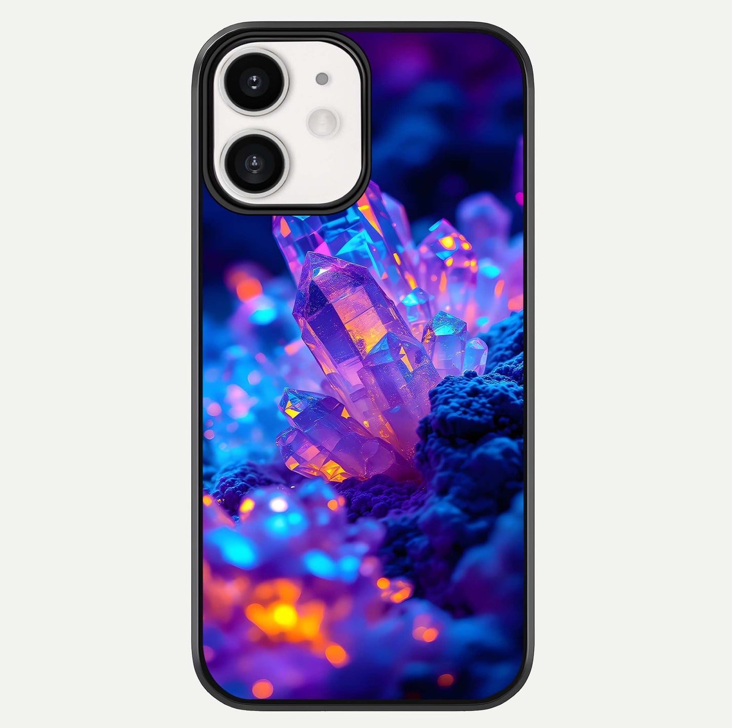 Neon Aura Shards Glass Case For iPhone 12 Mini by Custom World