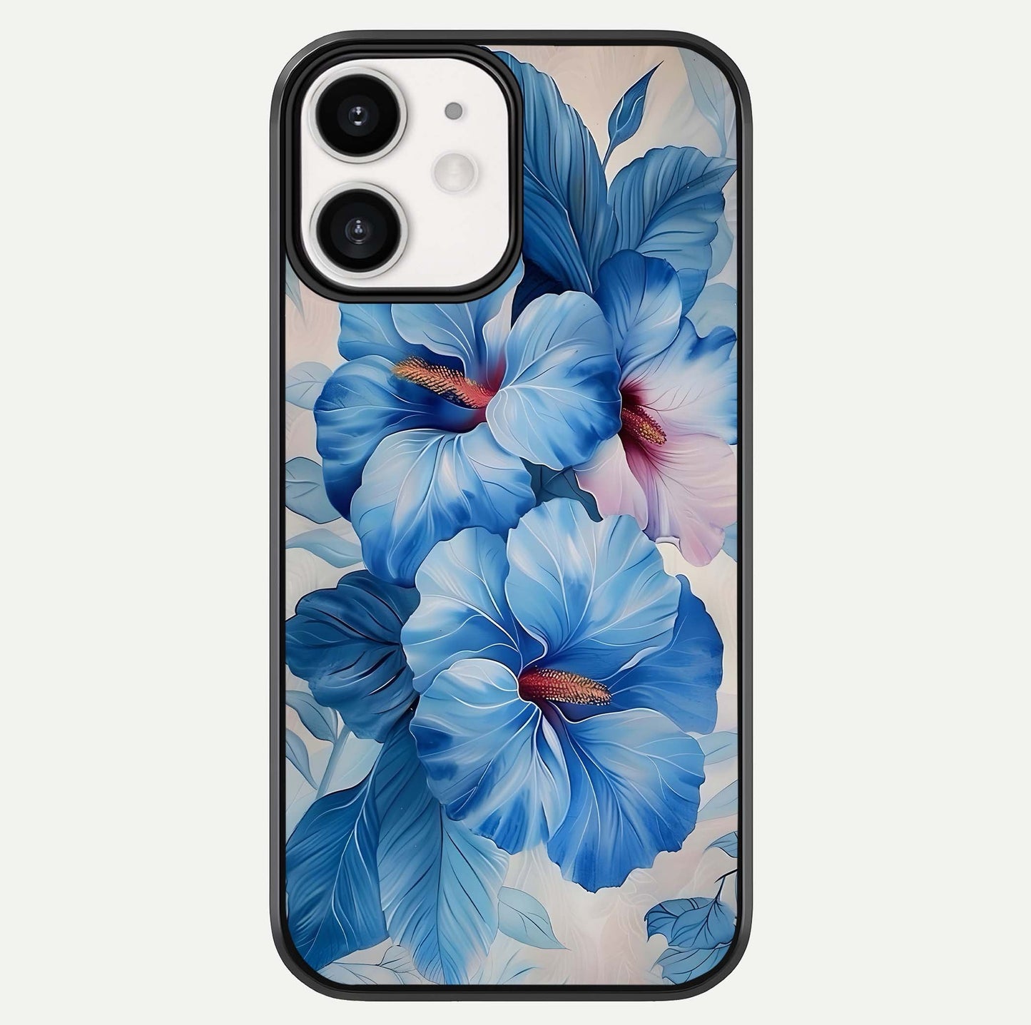 Ocean Hibiscus Grace Glass Case For iPhone 12 Mini by Custom World
