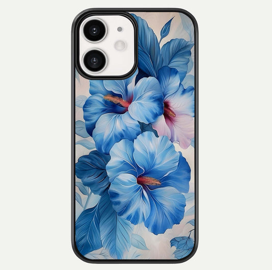 Ocean Hibiscus Grace Glass Case For iPhone 12 Mini by Custom World