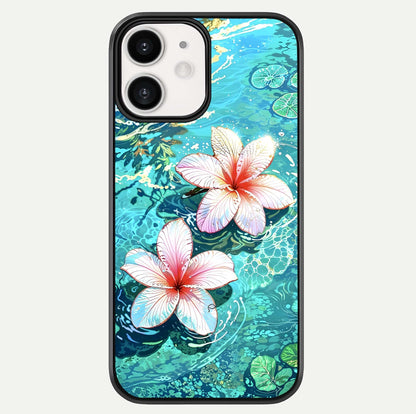 Pink Flowers in Water Glass Case For iPhone 12 Mini by Custom World